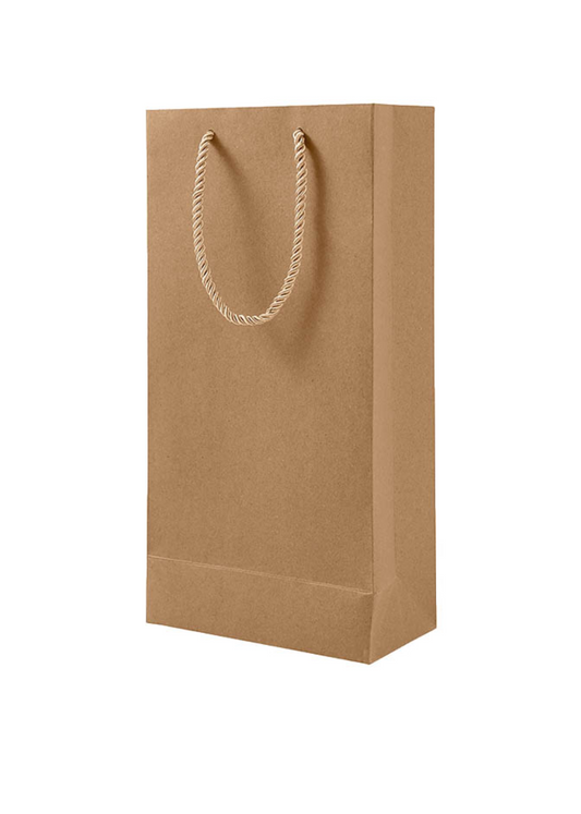 Double Bottle Wine Bag (Brown)